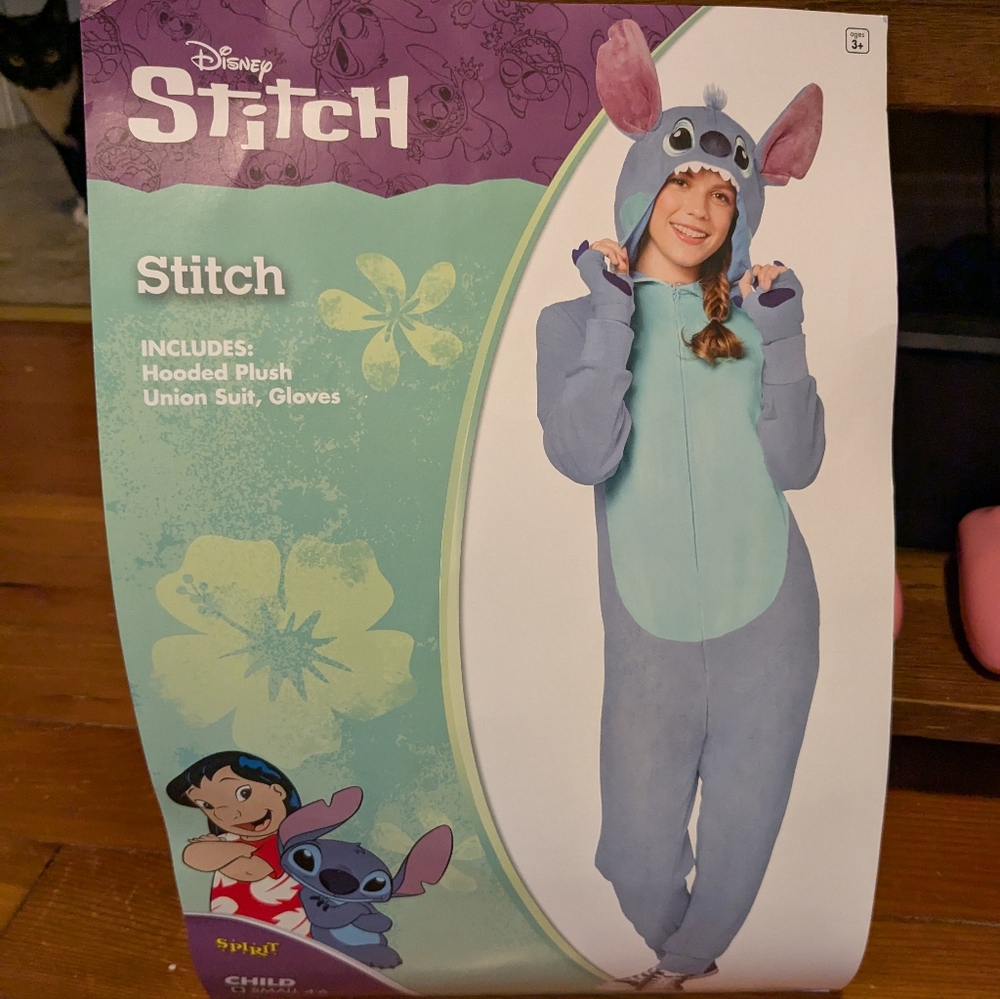 Disney Stitch Hooded Plush Onesie